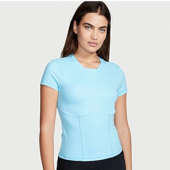 NWOT - VICTORIA'S SECRET Sweat on Point Crew-Breaker Blue - Size XL - Picture 1 of 9